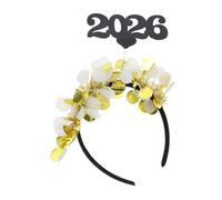 FUNNETOYU 2pcs Golden Tassel Headband Eye Catching Years Eve Hair Hoop for Festive Parties Graduation Celebrations and Wedding Events Stylish and Accessory