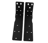 FUNNETOYU 2Pcs Heavy Duty Cold Rolled Steel Shelf Brackets Triangular Wall Mounted Supports for Tv Cabinets and Floating Shelves Stable Right Angle Design Black