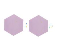 FUNNETOYU 2pcs Hexagon Felt Memo Board Thick DIY Photo Wall Bulletin Board for Home Office Bedroom Decor Pattern Wall Tile for Interior Decoration and Message Display
