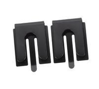 FUNNETOYU 2pcs Holder for Ham Radio Metal Mic Holder Microphone Hang up Clip Iron Material Black Color No-drill Installation Good Substitute for Car Radio Accessories