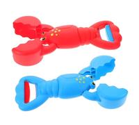 FUNNETOYU 2pcs Lobster Claw Sand Digger Lightweight Portable Beach Sand Playset for Summer Pool Outdoor Fun Easy Grab and Dig Activity