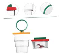 FUNNETOYU 2pcs Outdoor Insect Observation Box Magnifier Magnification Educational Nature Explorer Kit for Science Experiments Camping and Travel Lid Viewing for Tiny Bug Exploration
