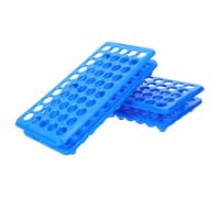 FUNNETOYU 2pcs Plastic Test Tube Rack with Stable Vial Holder Stand for Laboratory Scientific Experiments Space Saving Organizer for Childrens Science Lab Equipment