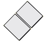 FUNNETOYU 2pcs PVC Menu Holder Transparent Recipe Protector with Edging for Restaurants Weddings and Cafes Wine and Beverage List Covers