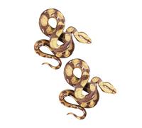 FUNNETOYU 2pcs Realistic Fake Snake Model PVC Plastic Reptile for Educational Stem Learning Lifelike Animal Figurines for Party Decorations Prank gifts for for for for for for