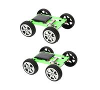 FUNNETOYU 2pcs Solar Powered Car Kit for Stem Educational DIY Engineering Set Green Solar Energy Science Experiment for Indoor Outdoor Family Activities Enhances Creativity and Assembly