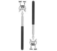 FUNNETOYU 2pcs Stainless Steel Back Scratcher Retractable Massage Tool Smooth Design Will Not Hurt Your Back Useful Gift for Parents with Disabilities and Pregnant Women