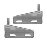 FUNNETOYU 2pcs Stainless Steel Replacement Hinges for Commercial Chest Freezers and Refrigerators Door Hinge Parts Compatible with Four and Six Door Models Smooth Operation Silver