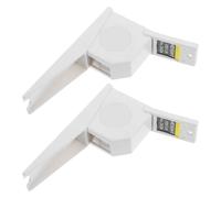 FUNNETOYU 2pcs Telescopic Height Gauge Stature Meter Adult Height Meter Wall Measurement White