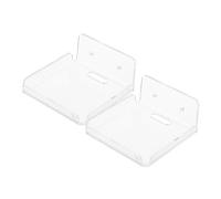 FUNNETOYU 2Pcs Wall Mounted Security Camera Holder Rack Easy Install Floating Shelf for Smart Devices No Drilling Required for Living Room Bedroom Office and More