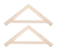 FUNNETOYU 2pcs Wood Shelf Brackets Triangle Support for Wood Shelves with Easy Installation for Apartments and Narrow Corridors Minimalist Nordic Style