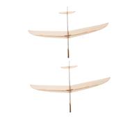FUNNETOYU 2pcs Wooden Glider Airplane Toy Diy Craft Kit for Boys and Girls Solid Wood Plane Assembly Painting