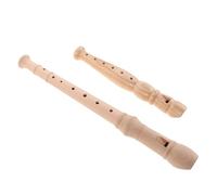 FUNNETOYU 2pcs Wooden Soprano Recorder Music Flute with German Fingering Beginner Friendly for Adults Students Compatibility for Home School Entertainment