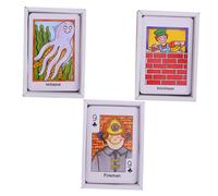 FUNNETOYU 3 Boxes Early Educational Colorful Playing Cards for Each Interactive Poker Game Tools for Cognitive Development Hand Eye Coordination and Memory Training