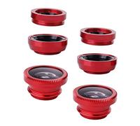 FUNNETOYU 3-in-1 Smartphone Camera Lens Kit Wide Angle Fisheye Macro Lens with Clip for Mobile Photography, 2 Sets, Compatible with Most Phones, for Landscape and Close-up Shots