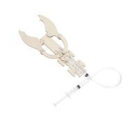 FUNNETOYU 3 Sets Hydraulic Robot Model Hydraulic Hand Bionic Robotic Arm DIY Robotic Arm Kit Plastic