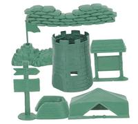 FUNNETOYU 3 Sets Military for DIY Military Sandbox Model Kits with Detailed Accessories Easy Assembly Building Blocks for Play and Organization Skills Development