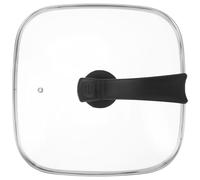 FUNNETOYU 30cm Square Universal Cooking Pot Lid, Heat-Resistant Glass Cover for Frying Pan, Skillet, Saucepan and Stock Pot, Multi-Functional Replacement Lid for Kitchen Cookware