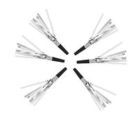 FUNNETOYU 30pcs Glitter Fringed Party Blowers Decorative Whistles for Fun Blowouts for Birthday Halloween Weddings Events Safe Party Favors
