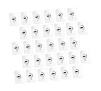 FUNNETOYU 30Pcs Self-Adhesive Screw Hangers Patch Set with 6Mm, 8Mm, 10Mm Screws, Traceless Wall Hooks for Indoor Hanging, Picture Frames, Kitchen and Bathroom Organization