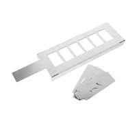 FUNNETOYU 3cm Metal Number Stencils with Hollow-Out Spray Templates, 10 Digits, 6-Slot Frame for Airbrush Painting and Professional Finish Use