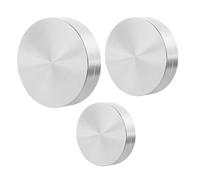 FUNNETOYU 3pcs Aluminum Alloy Rotating Tray Bases with Quiet Bearings Turntable Discs for Glass Tea Table Adapters and Cake Display Smooth Heavy Duty Lazy Susan Hardware