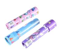FUNNETOYU 3pcs Educational Kaleidoscope Colorful Cartoon Design Material Imagination Stimulating Playthings for Boys and Safe and Creative Learning