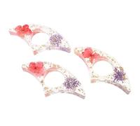FUNNETOYU 3pcs Flower Thumb Book Page Holder Bookmark Page Holder 3.07x1.42x0.39in Ergonomic Design Resin Material Creative Elegant Resin Art Floral Decorations Book Essentials for Readers