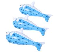 FUNNETOYU 3pcs Inflatable Floating Fish for Pool Play Adorable Big Head Design Quick Inflate Deflate Ocean Birthday Party Decorations Fun Water Play Inflatables