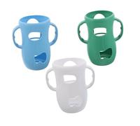 FUNNETOYU 3PCS Large Silicone Bottle Covers Fit Soft Protective Sleeves for Feeding Glass Bottles Cups Easy to Clean Replacement