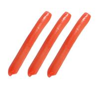 FUNNETOYU 3pcs Lifelike Hot Dog Sausage Models PVC Realistic Food Display for Kitchen Shop Decor Nonfading Colors Multifunctional Artificial Food Props for Home Party Window Staging