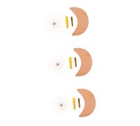 FUNNETOYU 3Pcs Non Marking Wood Adhesive Hooks Practical Wall Mounted Coat Hangers for Entryways Bedrooms Hallways Sturdy Design for Easy Installation and Stylish Organization