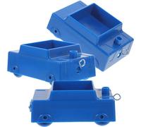 FUNNETOYU 3pcs Plastic Mechanics Trolley Set Inclined Physics Experimental Car Teaching Equipment for Primary School Science