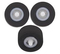FUNNETOYU 3pcs Rubber Pinch Roller with Bearing for Video and Cassette Machine Repair Compact Pulley Wheel for Audio Recorder Maintenance Transmission