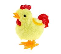 FUNNETOYU 4 Pcs Wind Up Plush Chicken for Battery Clockwork Motor Cute Random Colors Gift and Room Decoration Encourages to Walk and Jump Random Color