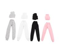 FUNNETOYU 4 Sets Doll Vest and Pants Summer Clothes for Dolls Replaceable Sporty Outfit Accessories for Imaginative Role Play and Everyday Dress Up