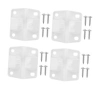 FUNNETOYU 4 Sets Plastic Cooler Hinges Replacement Parts with Screws Hinge Latch Kit for Easy Installation and Versatile Compatibility with Cooler Models