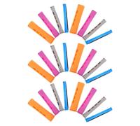 FUNNETOYU 40pcs No Heat Hair Curler Plastic Hair Rollers Blue Grey Rose Red Orange Self-grip Heatless Curling for Women Air Bangs Daily Outings and Events