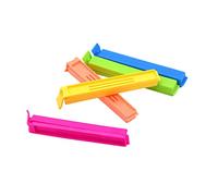 FUNNETOYU 48pcs Colorful Plastic Food Seal Clips for Kitchen and Snacks Fast and Bag Sealing Clamps Easy to Use Fresh Keeping Sealer for Freezer Storage Random Color