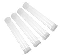 FUNNETOYU 4pcs Golfball Holder Display Reusable Plastic Cylinder Case, Holds to 6 Golf Balls, Quick Access Lid, Stackable Countertop Display Gift Packaging