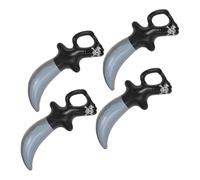 FUNNETOYU 4pcs Inflatable Pirate Swords Realistic Balloon Props for Boys and Girls Halloween Parties Stage Activities Pirate Costumes Lightweight Safe for Fun Adventures