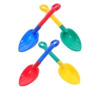FUNNETOYU 4pcs Lightweight PP Sand Scoop for in Yellow Red Green Blue Plastic Material for Summer Sand Play and Outdoor Fun Random Color