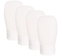 FUNNETOYU 4pcs Lightweight Refillable Pump Bottles for Shampoo and Conditioner 30ml Travel Bottles for Toiletries with White Pp Material Suitable for Travel and Outdoor Use