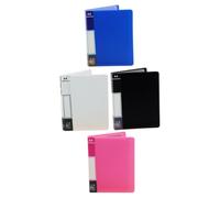 FUNNETOYU 4pcs Miniature File Folder Dollhouse Accessories Pink White Black Blue Charming Office Decor for DIY Dollhouse Tiny Office Scene Space Saving Design