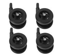 FUNNETOYU 4pcs Silent Plastic Caster Wheels Replacement for Walker Chair Boy Girl Learning Tool Detachable Design for Easy Mobility for Indoor Use Smooth Gliding