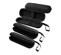 FUNNETOYU 4pcs Small Earphone Cable Storage Case Compact Portable EVA Organizer Bag for Travel Outdoor Use with Internal Compartments and Water-resistant Material