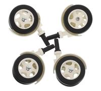 FUNNETOYU 4pcs Stepper Wheels Walker Replacement Wheels Drive Walker Parts for for Chair Roller Back Silent Casters No Noise Plastic