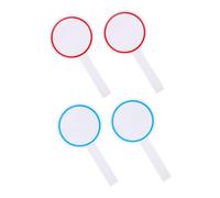 FUNNETOYU 4pcs Whiteboards Single-Side Writable Scoreboards Handheld Voting Paddle Practical Dry Erase Boards for Sports Events and DIY Scoring