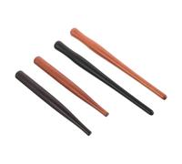FUNNETOYU 4pcs Wooden Dip Pen Handle for Calligraphy and Lettering Vintage Classic Straight Dip Pen Holder with Flat-head and Long Concave Rod Shapes Smooth Writing for Artists and Comic