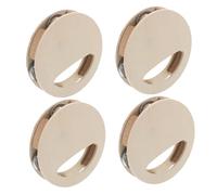 FUNNETOYU 4pcs Wooden Maraca Shaker DIY Kit for Unpainted Natural Wood Rattles for Sensory Development Easy to Paint Montessori Musical Instruments for Craft and Early Learning